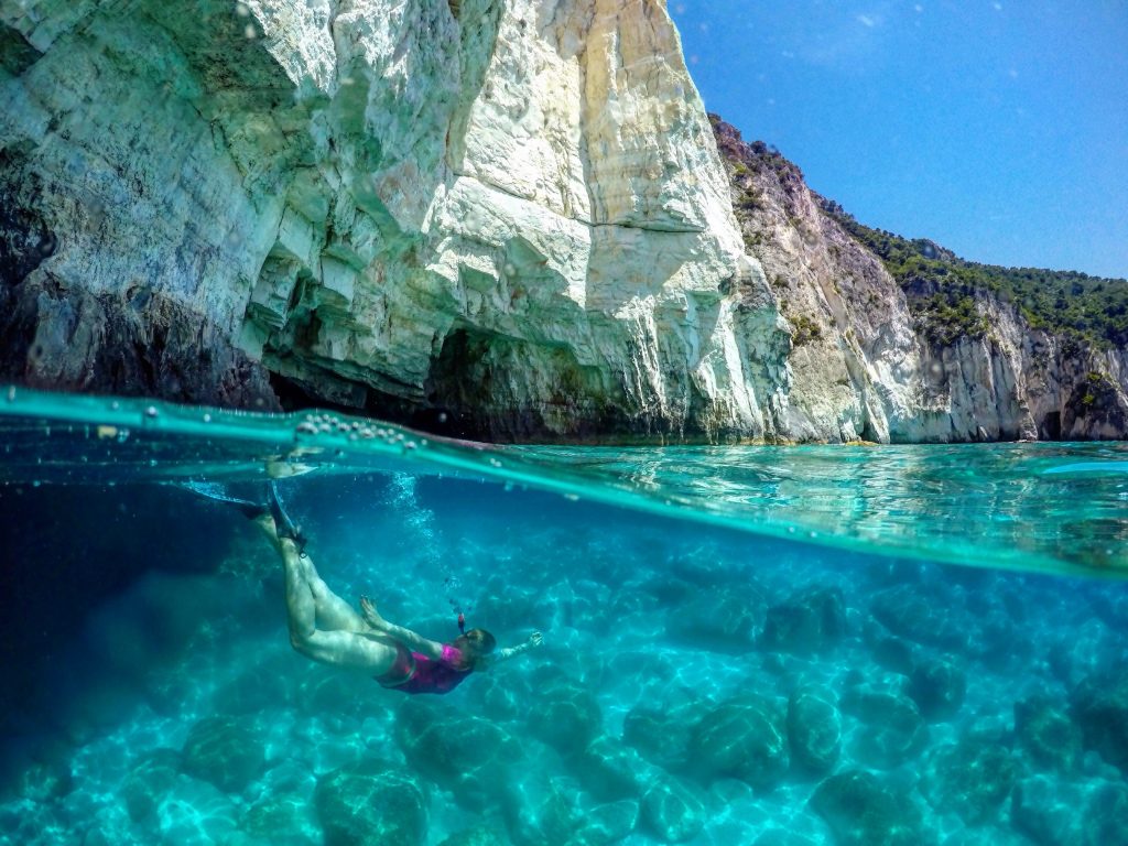 Keri Caves, Snorkelling, Greece, Zakynthos
